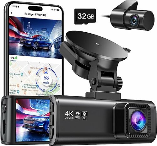 4K Full HD Dash Cam with 170° Wide Angle