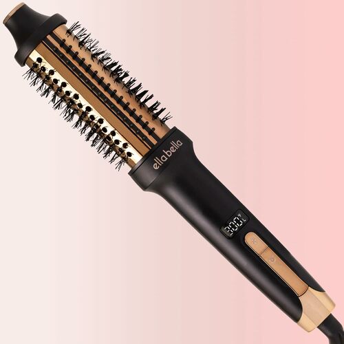 Heated Thermal Blowout Brush Volumizer Styler & Curler in 1