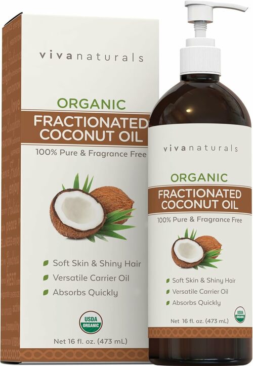 Organic Fractionated Coconut Oil for Skin & Hair