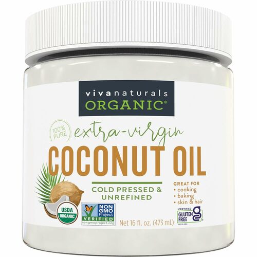 100% Pure Organic Extra-Virgin Coconut Oil