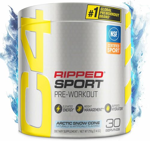 C4 Ripped Sport Pre-Workout Powder for Weight Support