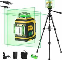 Rechargeable 360° Self Leveling Laser Level with Tripod