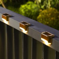 16-Pack Solar Deck Lights – Warm White LED Waterproof