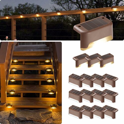 16-Pack Solar Step & Pathway Lights – Outdoor LED