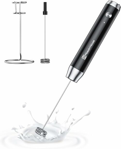 Rechargeable Milk Frother with Stand