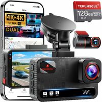 4K+4K Dual Dash Cam with GPS & WiFi 