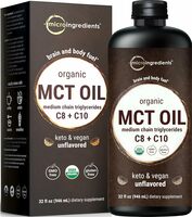 Organic MCT Oil - Brain Energy & Ketone Support