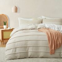 Pleated King Duvet Set
