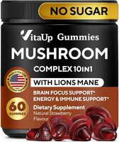 10-in-1 Mushroom Gummies - Focus, Energy & Immune Support