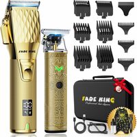 Professional Hair Clippers & Beard Trimmer Set