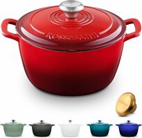 Signature Enameled 5.5 Quart Cast Iron Dutch Oven