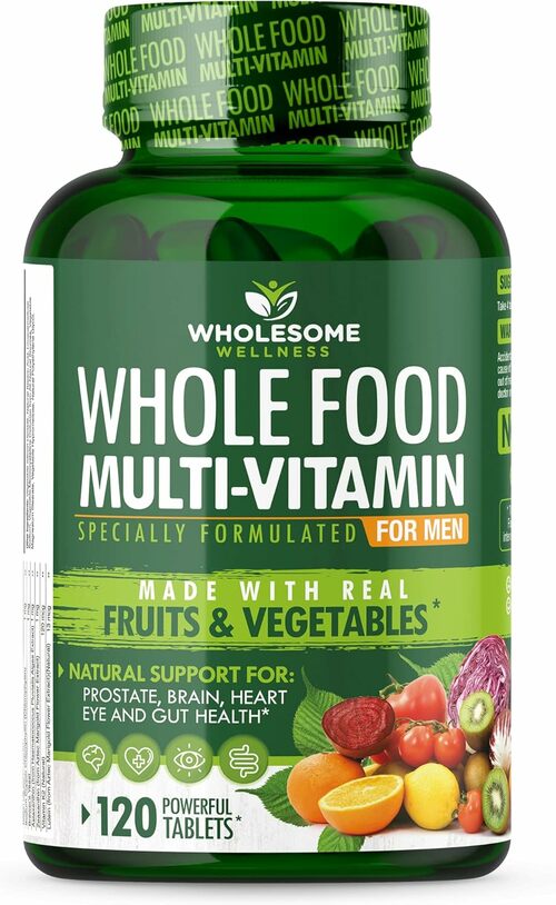 Whole Food Multivitamin for Men - Natural Daily Nutrition