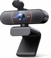 4K PC Webcam with Autofocus & Dual Noise-Cancelling Mics