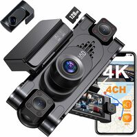 4K 360° 4-Channel Dash Cam with GPS & Night Vision