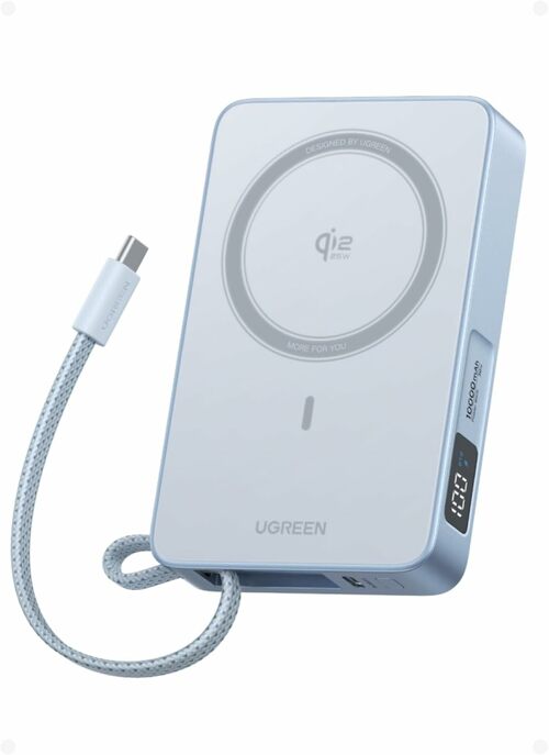 Magnetic Portable Charger - MagSafe with Built-in Cable