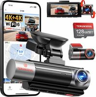 3 Channel 4K Front & Rear Dash Cam with GPS