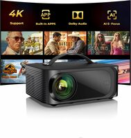 AI Auto Focus 4K Projector - Built-In Apps