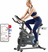 Quiet Magnetic Exercise Bike with App Coaching