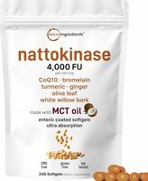 Enteric Coated Nattokinase with CoQ10, Turmeric & MCT Oil