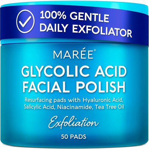 Gentle Exfoliating Glycolic Acid Facial Polish Pads