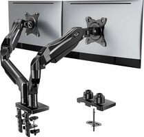 Dual Monitor Desk Mount with Full Motion Arms