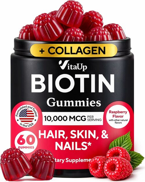 Biotin Gummies with Collagen – Hair, Skin & Nail Support