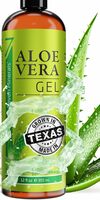 Organic Aloe Vera Gel for Skin, Hair & Sunburn Care