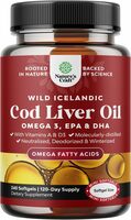 Wild Icelandic Cod Liver Oil Omega 3