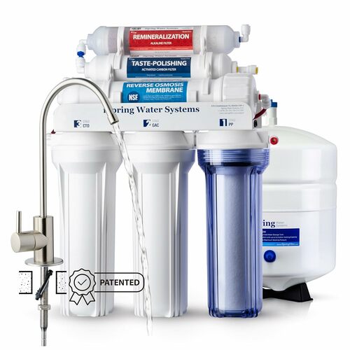 6 Stage RO Water Filter - 75 GPD NSF Certified System