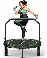Mini Rebounder Trampoline with Adjustable Bar