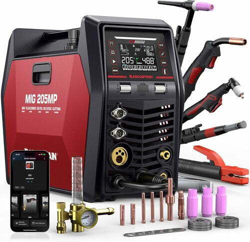 9-in-1 Dual Voltage MIG Welder with App Control
