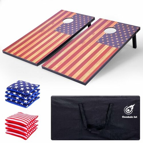 American Flag Cornhole Game Set