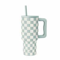 30oz Insulated Stainless Steel Tumbler with Straw Lid