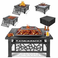 Multifunctional 32" Wood Burning Fire Pit