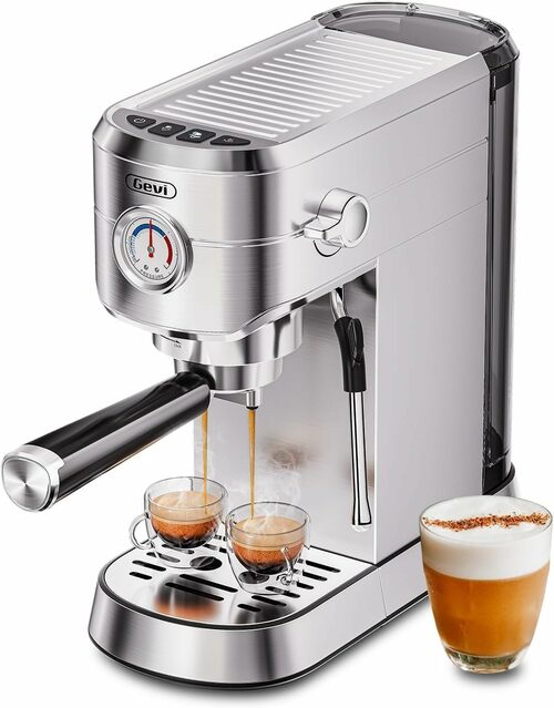 Espresso Machine with Milk Frother & 20 Bar Pump
