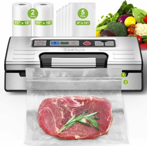 Precision Vacuum Sealer w/ Built-in Bag Storage
