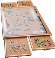 Puzzle Board with Drawers & Cover