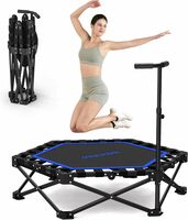 Foldable Fitness Trampoline – Adjustable Handle