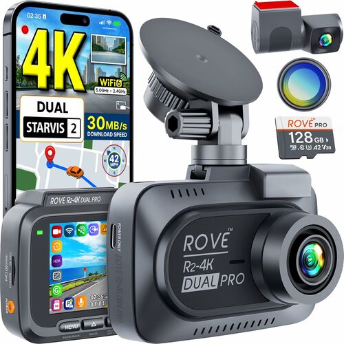 4K Dual Dash Cam – Front & Rear Recording