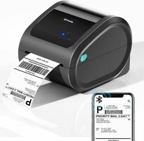 Bluetooth Thermal Label Printer with Label Bin