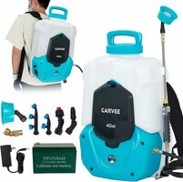 4-Gallon Battery Backpack Sprayer with Adjustable 90 PSI