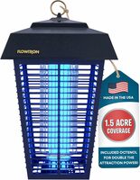 Outdoor Bug Zapper for 1.5 Acres with Octenol Lure