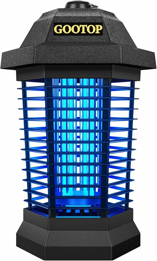 Outdoor Bug Zapper for 1/2 Acre with 4200V Grid