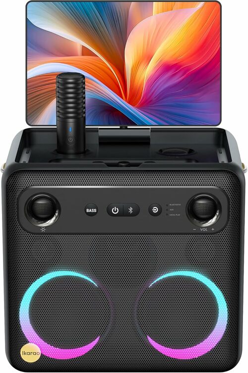 Smart Karaoke Machine with 10.1" Lyrics Display