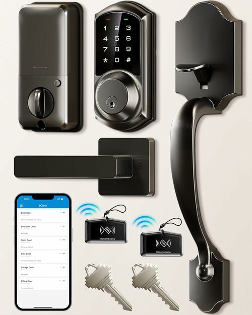 Smart Lock Handle Set with App Control & Keyless Entry