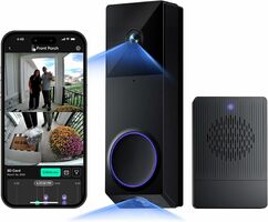 Dual Cam Video Doorbell with Wi-Fi Chime