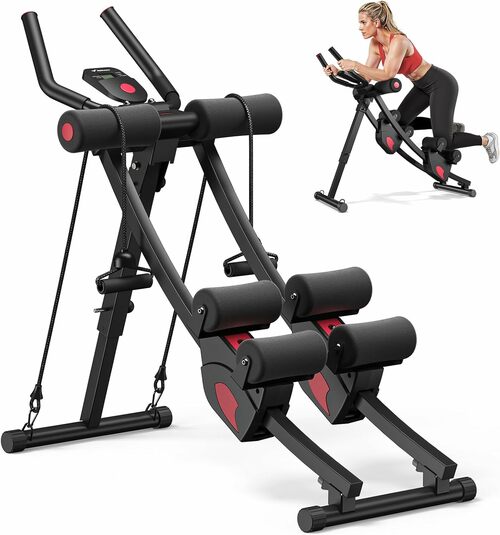 Adjustable Ab Trainer with Split-Tracks