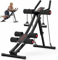 Curved Dual-Track Ab Trainer with Silent Glide