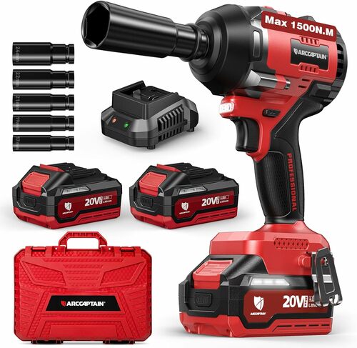 1106Ft-Lbs Cordless High-Torque 1/2" Impact Wrench