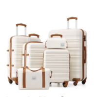6-Piece Lightweight Hardshell Luggage & Travel Bag Set